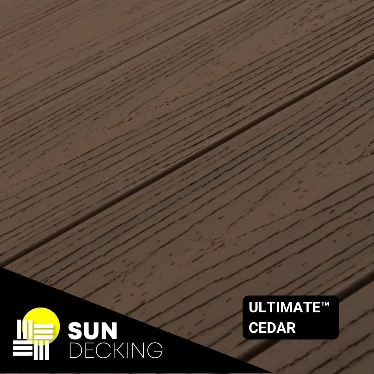 Ultimate composite decking colour Cedar