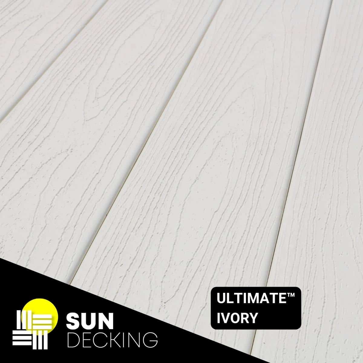 Ultimate composite decking colour Ivory