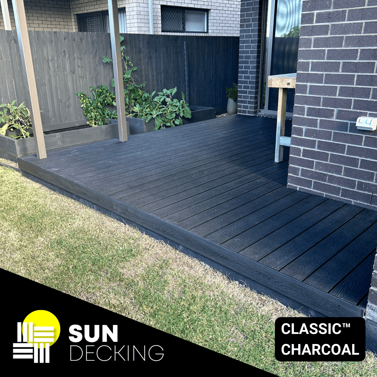charcoal composite deck