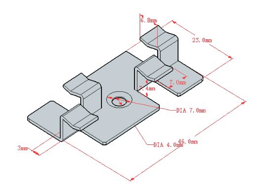 3mm gap stainless decking clip dimensions