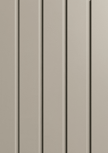 example of wall cladding pre painted in Dune colour