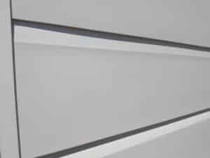 steel insulated wall cladding. White example