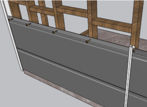 Steel Insulated Wall Cladding 12 to clarify the initial insallation of the cladding